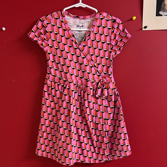 Diane Von Furstenberg Pink and Orange Kids Dress size 4t excellent condition - Picture 1 of 3